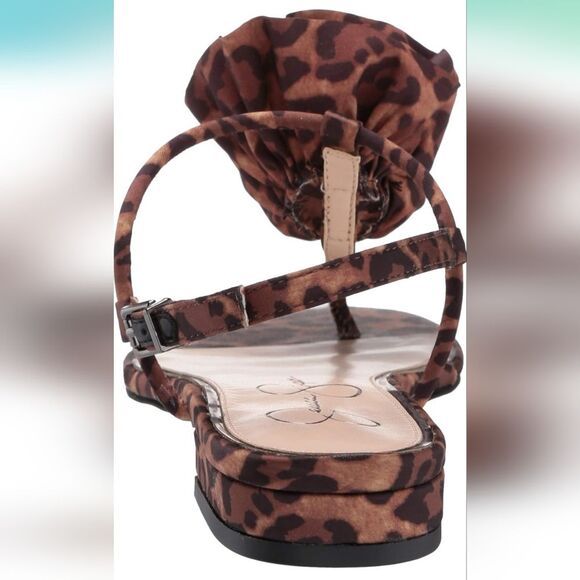 Jessica Simpson size 8 Kirah leopard print thong slingback Sandal NWOT - Picture 6 of 7